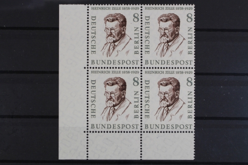 Berlin, MiNr. 164, Viererblock, Ecke li. unten, postfrisch