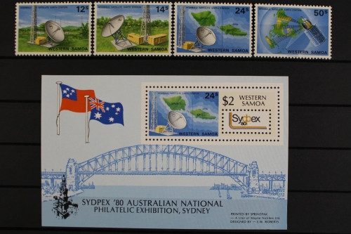 Samoa, MiNr. 437-440 + Block 23, postfrisch