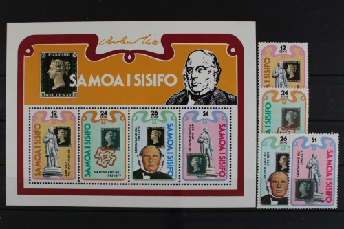 Samoa, MiNr. 415-418 + Block 19, postfrisch