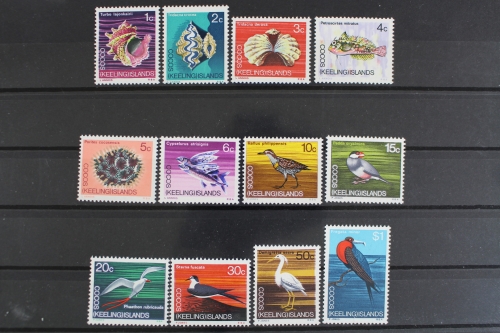 Kokos Inseln, MiNr. 8-19, Vögel, postfrisch