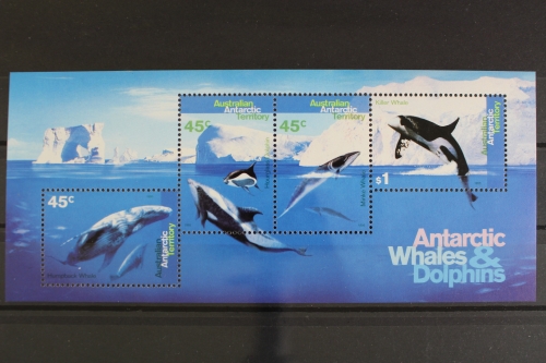 Australien Antarktis, MiNr. Block 1, Wale, Delphine, postfrisch