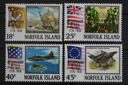 Norfolk-Inseln, MiNr. 177-180, Jagdbomber, Schiff, postfrisch