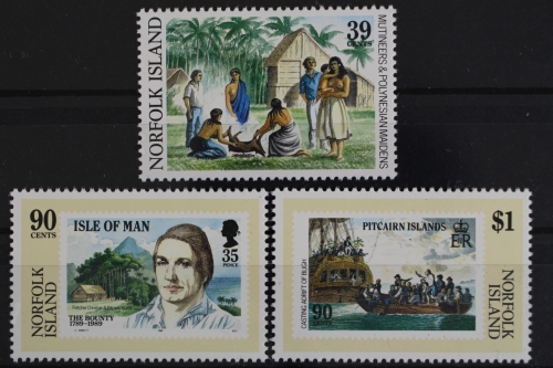 Norfolk-Inseln, MiNr. 459-461, Bounty, postfrisch