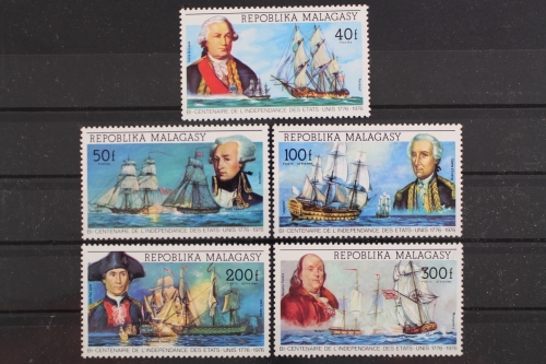 Madagaskar, Schiffe, MiNr. 742-746, Schiffe, postfrisch