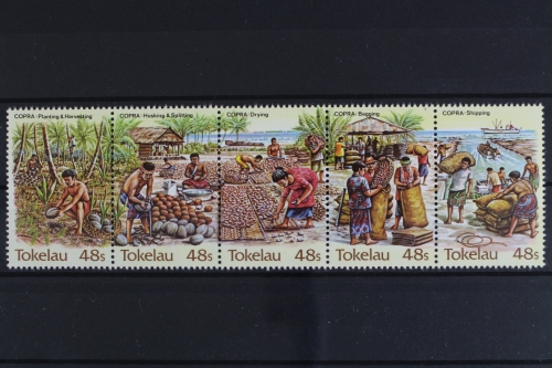 Tokelau-Inseln, MiNr. 96-100, Fünferstreifen, postfrisch