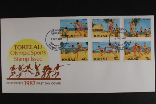 Tokelau-Inseln, MiNr. 142-147, Sport, FDC