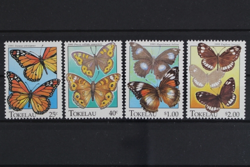 Tokelau-Inseln, MiNr. 219-222, Schmetterlinge, postfrisch