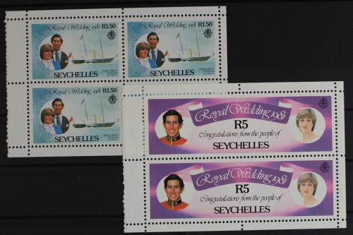 Seychellen, MiNr. 483 + 488 C, Heftchenblatt, postfrisch