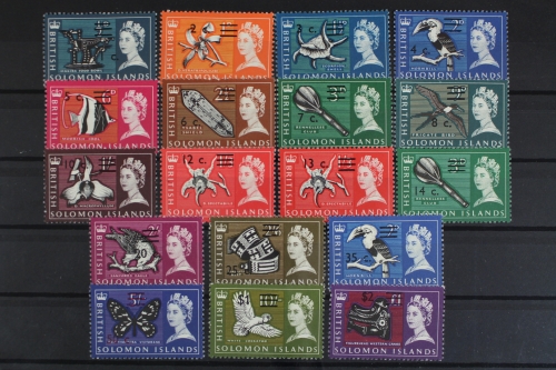 Salomoninseln, MiNr. 136-153, postfrisch