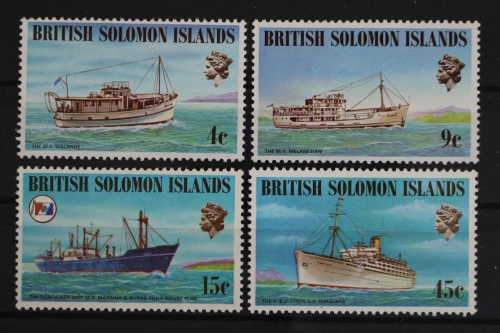 Salomoninseln, MiNr. 272-275, Schifffahrt V, postfrisch
