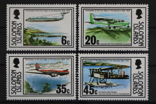 Salomoninseln, MiNr. 326-329, Flugzeuge, postfrisch
