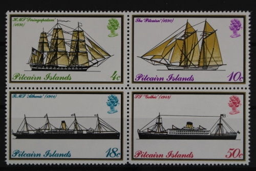 Pitcairn, MiNr. 147-150, Postschiffe, postfrisch