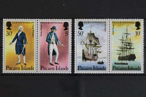 Pitcairn, MiNr. 156-159, Paare, Schiffe, postfrisch