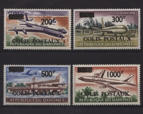 Dahomey, Paketmarken, MiNr. 8-11, postfrisch