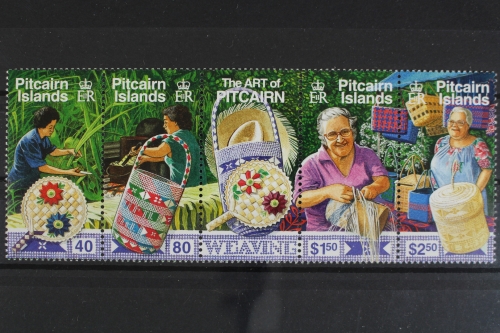 Pitcairn, MiNr. 619-622, Fünferstreifen, postfrisch