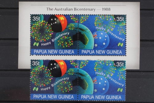 Papua Neuguinea, MiNr. 572-573 + Block 3, postfrisch