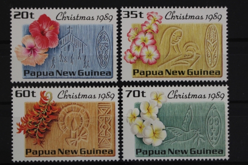 Papua Neuguinea, MiNr. 606-609, Weihnachten, Blüten, postfrisch