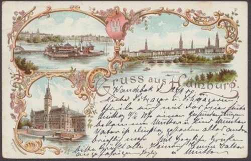Hamburg, Alsterlust, Lombardsbrücke, Rathaus