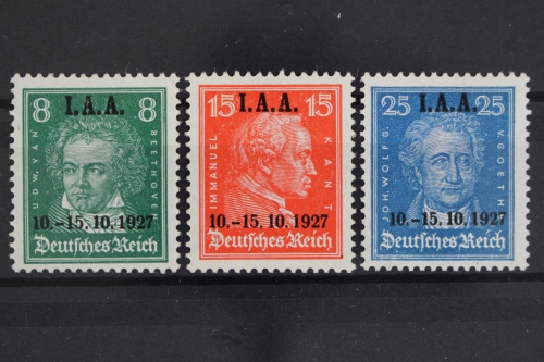 Deutsches Reich, MiNr. 407-409, Falz