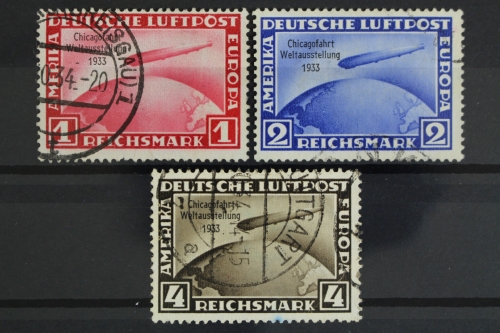 Deutsches Reich, MiNr. 496-498, gestempelt