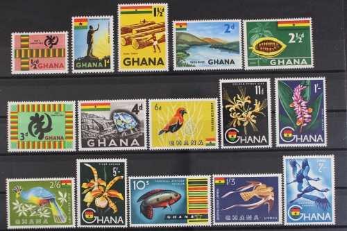 Ghana, MiNr. 48-62, postfrisch