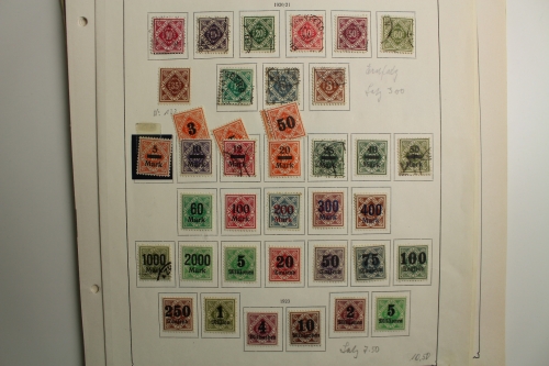 Briefmarken Deutschland-Posten, bessere Werte auch von vor 1945