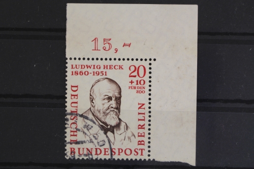 Berlin, MiNr. 168, Ecke rechts oben, gestempelt