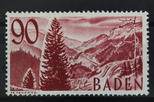 FZ-Baden, MiNr. 37, postfrisch