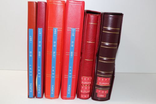 Europa Union (CEPT), Sammlung in 6 Alben, auch Belege!