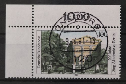 Deutschland (BRD), MiNr. 1520 Ecke links oben, EST