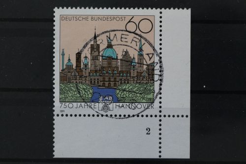 Deutschland (BRD), MiNr. 1491 Ecke rechts unten, FN 2, gestempelt