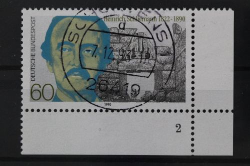 Deutschland (BRD), MiNr. 1480 Ecke rechts unten, FN 2, gestempelt