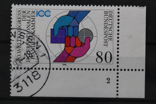 Deutschland (BRD), MiNr. 1471 Ecke rechts unten, FN 2, gestempelt