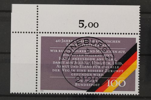 Deutschland (BRD), MiNr. 1470 Ecke links oben, EST