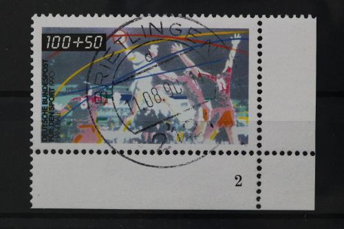 Deutschland (BRD), MiNr. 1449 Ecke rechts unten, FN 2, gestempelt
