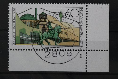Deutschland (BRD), MiNr. 1369 Ecke rechts unten, FN 1, gestempelt