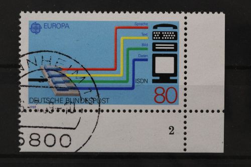 Deutschland (BRD), MiNr. 1368 Ecke rechts unten, FN 2, gestempelt
