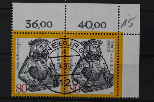 Deutschland (BRD), MiNr. 1364, Paar, Ecke rechts oben, gestempelt