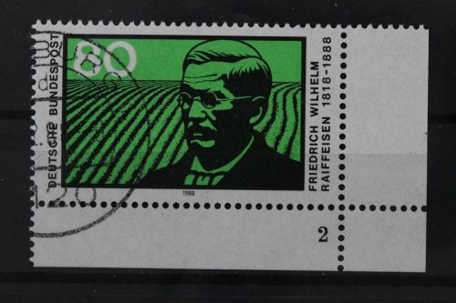 Deutschland (BRD), MiNr. 1358 Ecke rechts unten, FN 2, gestempelt
