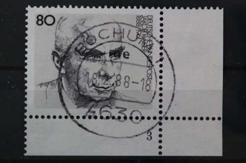 Deutschland (BRD), MiNr. 1350 Ecke rechts unten, FN 3, gestempelt