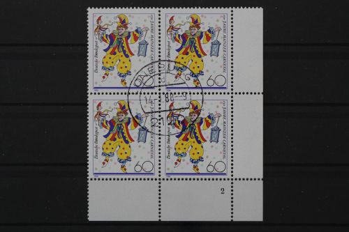 Deutschland (BRD), MiNr. 1349, Viererblock Ecke rechts unten, FN 2, EST