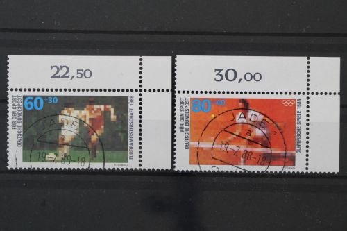 Deutschland (BRD), MiNr. 1353 + 1354, Ecken rechts oben, gestempelt