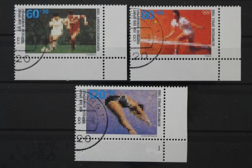 Deutschland (BRD), MiNr. 1353-1355 Ecken rechts unten, gestempelt