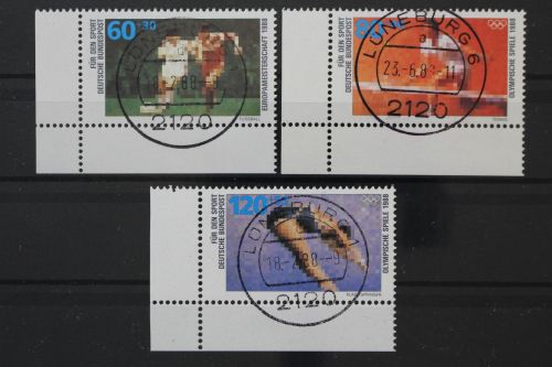 Deutschland (BRD), MiNr. 1353-1355 Ecken links unten, gestempelt