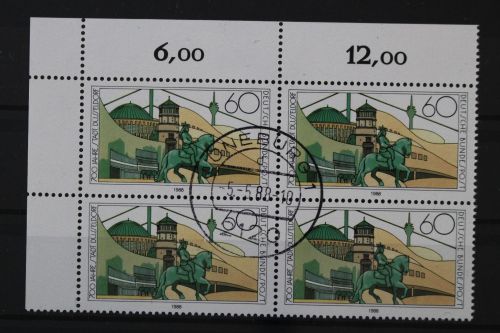 Deutschland (BRD), MiNr. 1369 Viererblock, Ecke links oben, EST
