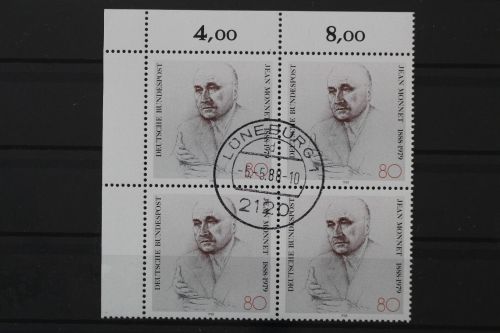 Deutschland (BRD), MiNr. 1372, Viererblock, Ecke links oben, EST
