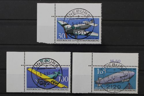 Deutschland (BRD), MiNr. 1522, 1524 + 1525, Ecken links oben, EST