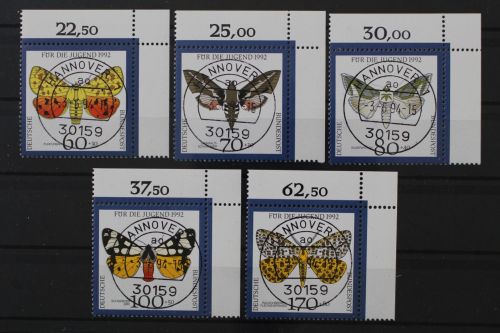 Deutschland (BRD), MiNr. 1602-1606 Ecken rechts oben, gestempelt