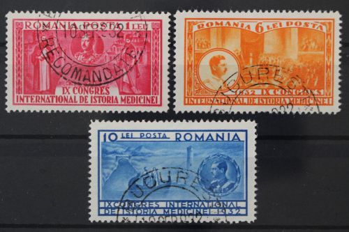Rumänien, MiNr. 443-445, gestempelt