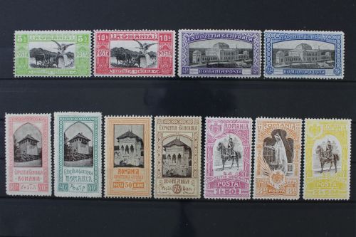 Rumänien, MiNr. 197-207, Falz